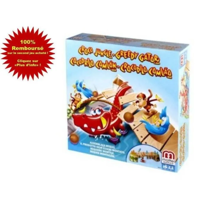 Jeu de plateau - MATTEL - Croco Jungle - Mixte - A partir de 5 ans-4