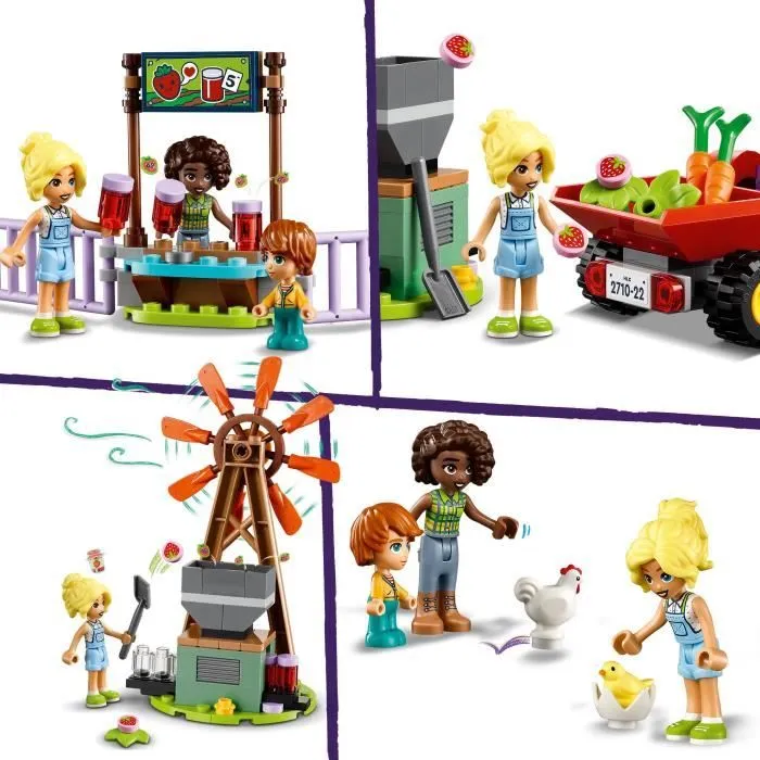 LEGO® 42617 Friends Le Refuge des Animaux de la Ferme, Jouet de Ferme avec 3 Figurines et 5 Animaux, plus un Tracteur-3