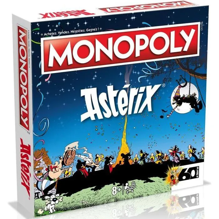 Jeu de plateau MONOPOLY ASTERIX - WINNING MOVES - 90 min - 8 ans et plus-0
