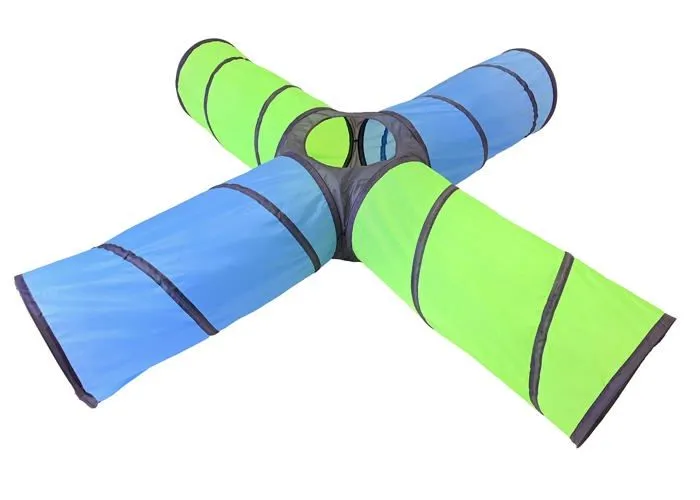 Tente activite - tunnel activite Knorrtoys - 55440 - .COM Circle-Green Tunnel de Jeu Vert/Bleu-0