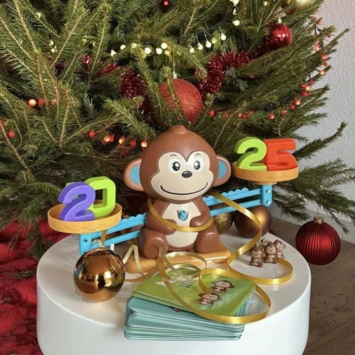 Balance de Mathématique Singe, Jeu Éducatif Ludique pour Apprendre à Compter En S'amusant, Enfant Cadeau Jouet Créatif-1