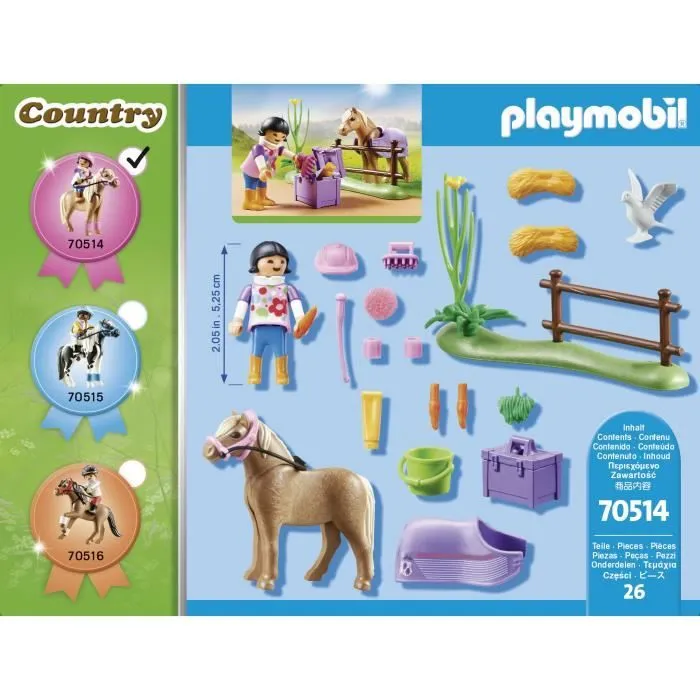 PLAYMOBIL - 70514 - Cavalière et poney islandais-3