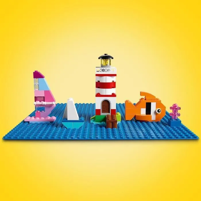 LEGO® 11025 Classic La Plaque De Construction Bleue 32x32, Socle de Base pour Construction, Assemblage et Exposition-3