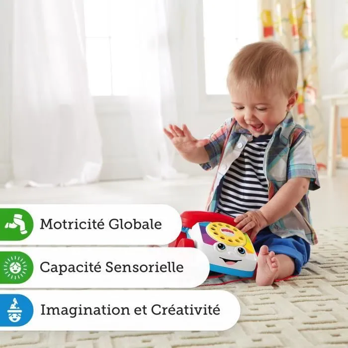 Fisher-Price - Le Téléphone Animé - Jouet d'éveil - 12 mois et + FGW66-2