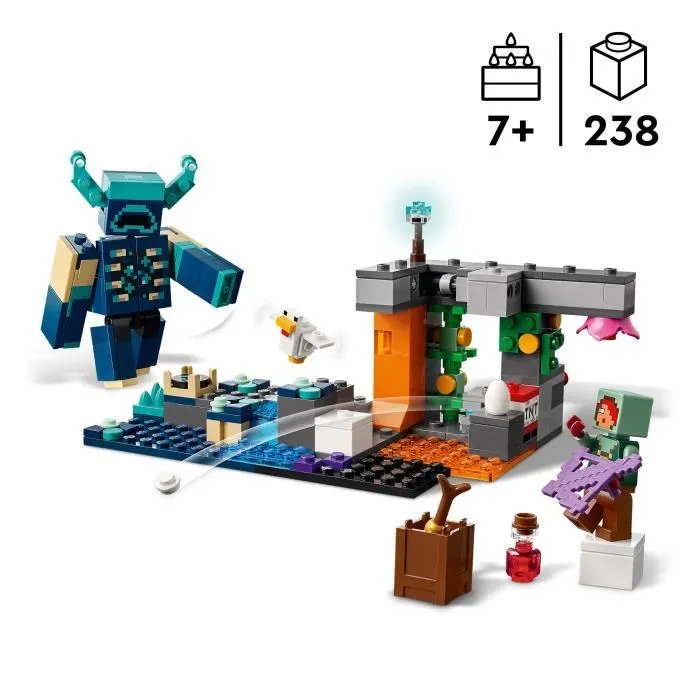 LEGO Minecraft 21274 La Rencontre Avec Le Warden - Jouet Collector Pour Garçon Dès 7 Ans-1