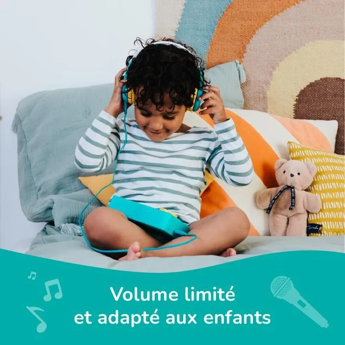 Console éducative - Lunii - Pack de Voyage Ma Fabrique à Histoires Bleue et Octave - Boîte à Histoires - Casque audio Octave-4