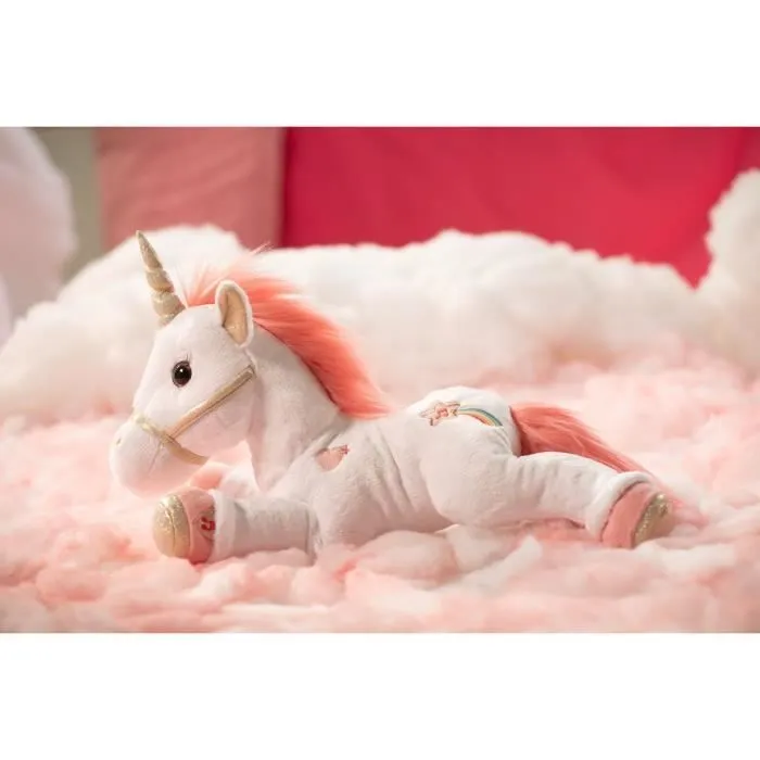 Bebeboutik Gipsy Toys Licorne Lica Bella Magique 35 cm Rose et Blanc