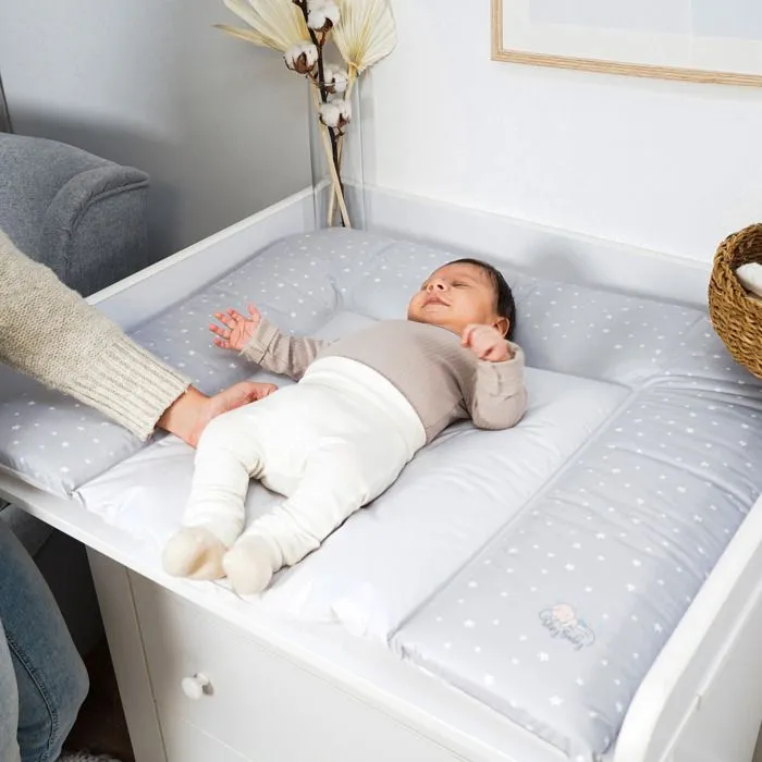 Matelas à langer bébé - TOTSY BABY - Gris Clair - 85 x 72 cm - Polyester - Mixte-3