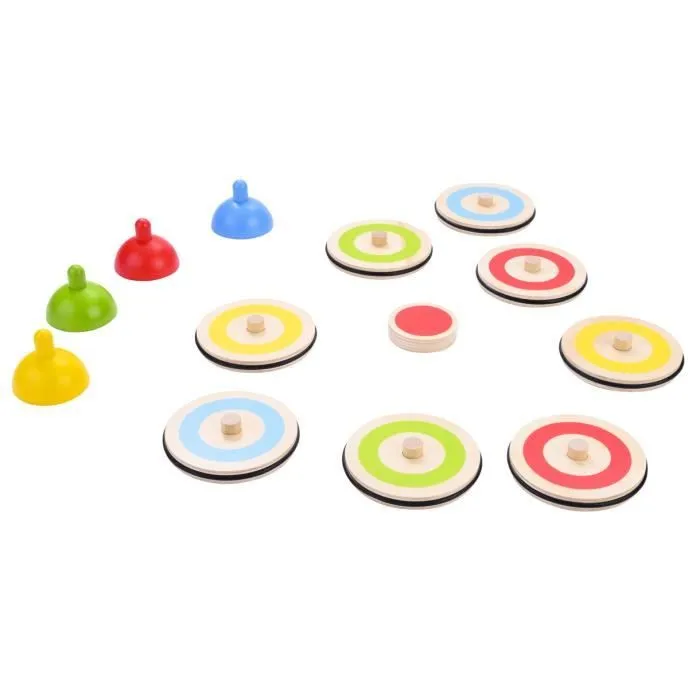 Jeu de palets - Engelhart - 606055 - 8 pierres en bois colorées - Pour enfants à partir de 6 ans - Intérieur-1