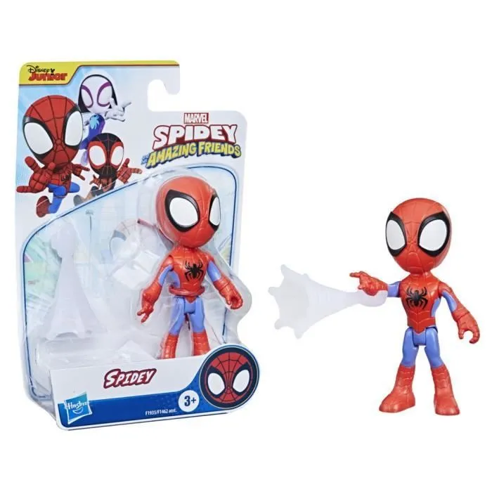 Figurine Spidey de 10 cm, inclut 1 accessoire, pour enfants à partir de 3 ans, Marvel Spidey and His Amazing Friends-3