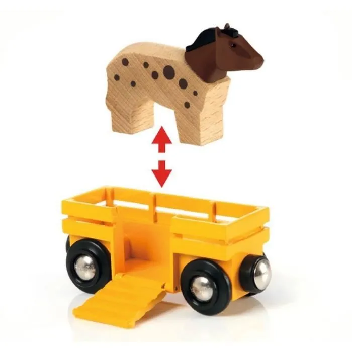 Train des Animaux de la Ferme - BRIO - Circuit en bois - Ravensburger - Mixte dès 3 ans-4