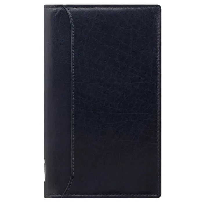 Agenda organiseur FILOFAX Lockwood - Bleu marine - Ø 23mm - Format personnel-0