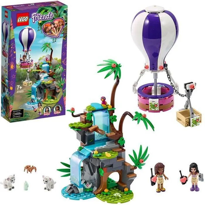 LEGO® Friends 41423 Le sauvetage du tigre en montgolfière-0