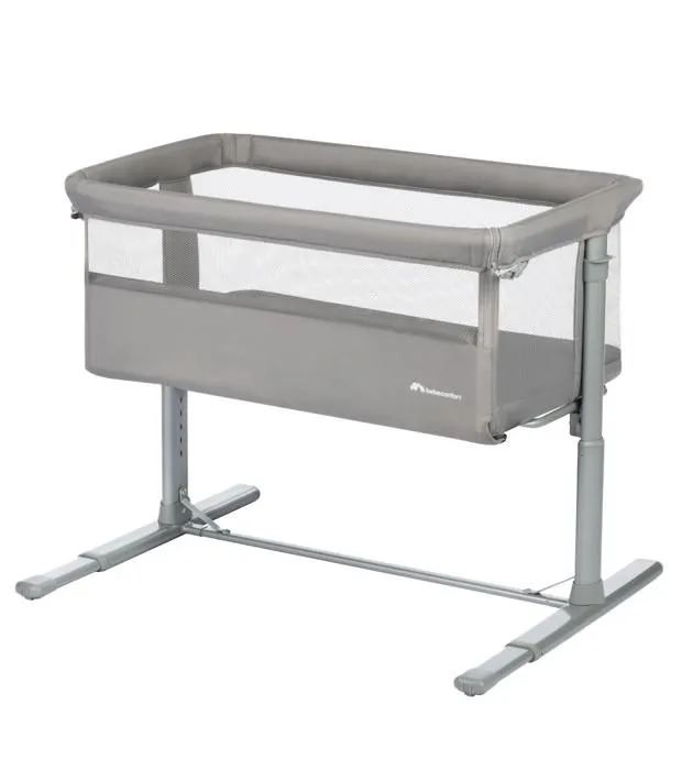 BEBECONFORT ZINA lit cododo, berceau bébé, lit bébé, de la naissance jusqu'à 9 kg, Mineral Gray-0