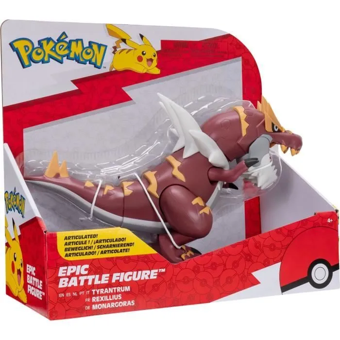 Figurine - BANDAI - Pokémon légendaires Rexilius - 30 cm, articulée, à l’échelle des dessins animés-2