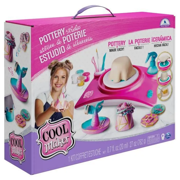 Atelier de poterie Cool Maker - Tour de potier - Loisirs créatifs pour enfants-0