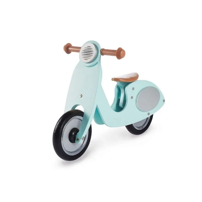 Draisienne - PINOLINO - Wanda Menthe - Bouleau - Pneus pleins souples EVA - Selle réglable-0