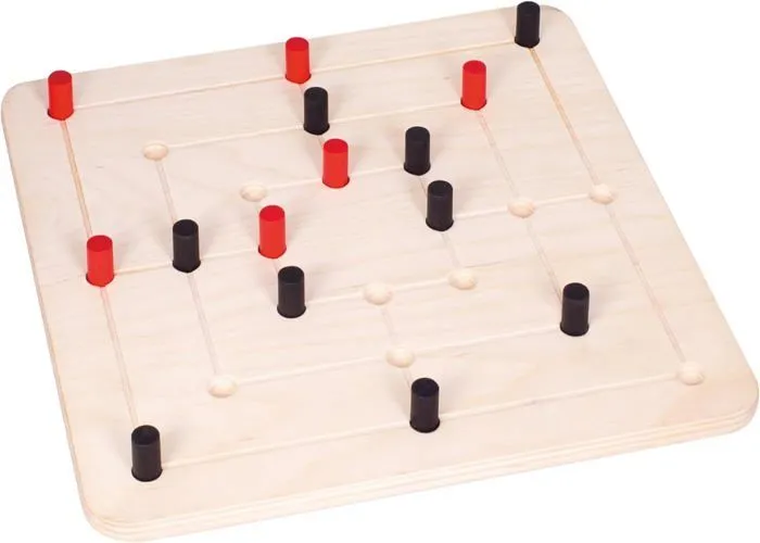 Jeu de moulin en bois - Mill - Jeu de Stratégie pour Deux - Milliwood-1