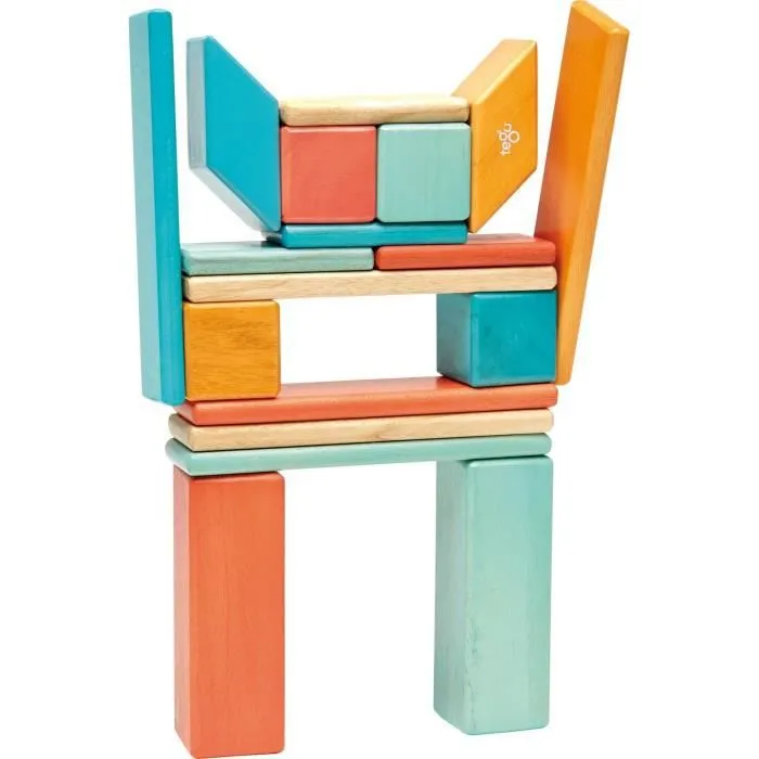 TEGU Sunset 24 Pièces - Blocs de bois aimantés - Jeu de construction-3