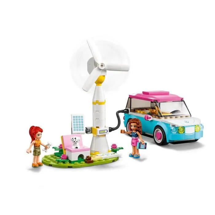 LEGO® Friends 41443 La Voiture Electrique d’Olivia, Jeu de construction avec Mini Poupées, Eco-éducation pour Enfant de 6 ans et +-2
