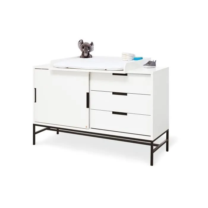 Commode à langer « Steel » extra large-2
