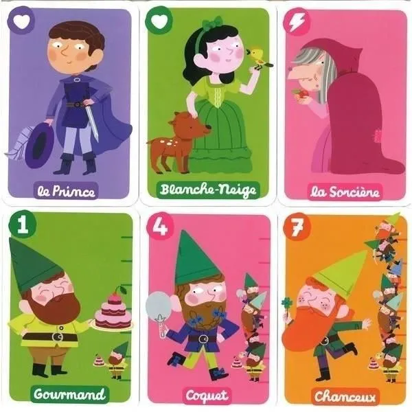 Jeu de Cartes - NATHAN - Blanche Neige - 40 cartes - Disney Princesses - 15 min-2
