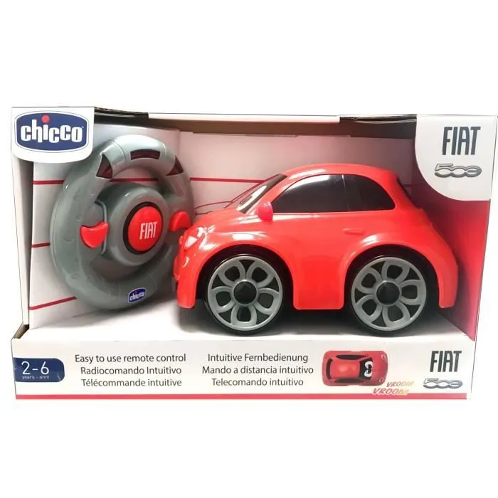 Jouet radiocommandé - CHICCO - Fiat 500 - Rouge - Intérieur - Mixte-1