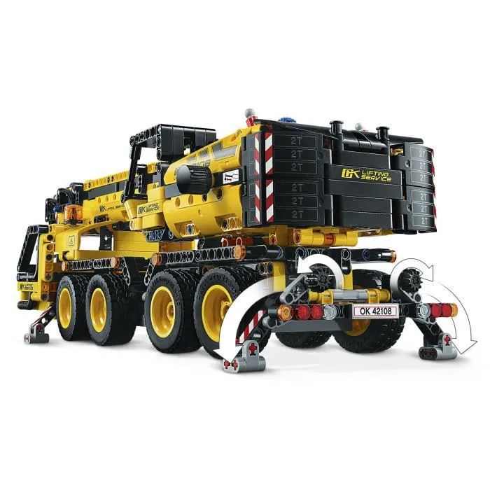 LEGO® Technic 42108 La grue mobile, Kit de construction, Jouet Camion Véhicule de Chantier, Cadeau Enfant de 10 ans et +-6