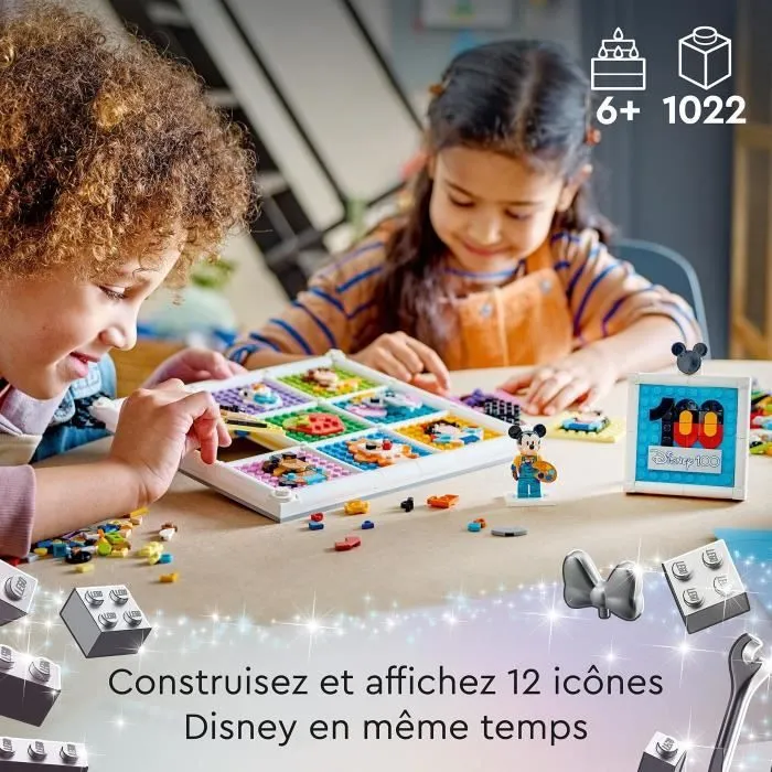 LEGO® Disney 43221 100 Ans d'Icônes Disney, Création d'Art Mural avec Mickey Mouse pour Enfants-1