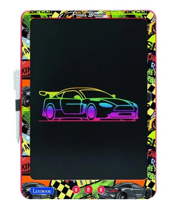 Tablette à Dessins e-ink multicolore 35cm avec pochoirs-0