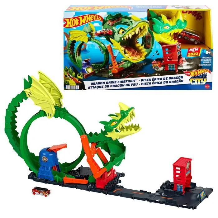 Hot Wheels - Coffret Attaque Du Dragon - Playset-4