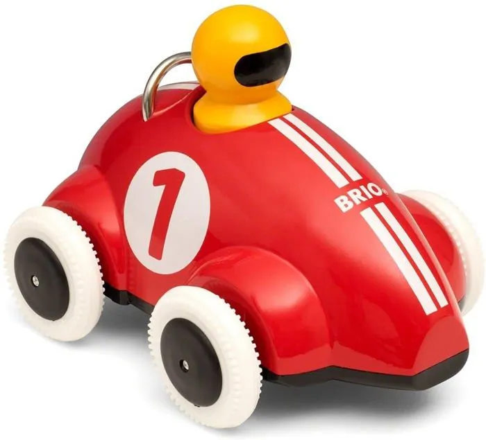 Voiture de course Push & Go Rouge - BRIO - 30226 - Système à rétrofriction - Jouet Premier âge-1