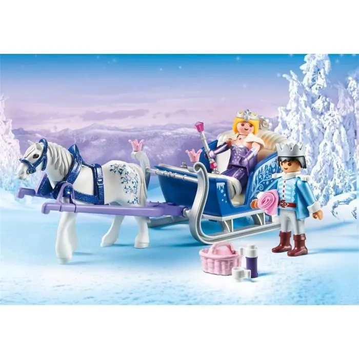 PLAYMOBIL Magic Le Palais de Cristal - Couple royal et calèche-2