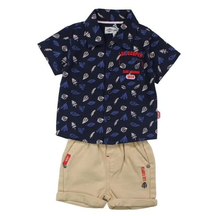 Ensemble bébé - Lee Cooper - LC IK 1834 S2-3M - Bleu - Garçon - Confortable-0