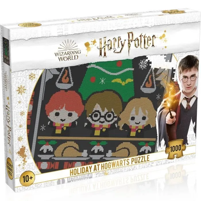 Puzzle Harry Potter Vacances à Poudlard 1000 pièces - Marque Winning Moves - Pour Enfants et Adultes - Intérieur-0