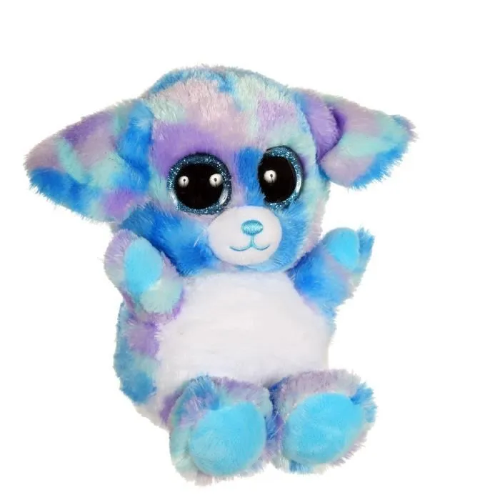 Gipsy Toys - Brilloo Friends - Chien Yoomi - 13 cm - Bleu & Violet-1