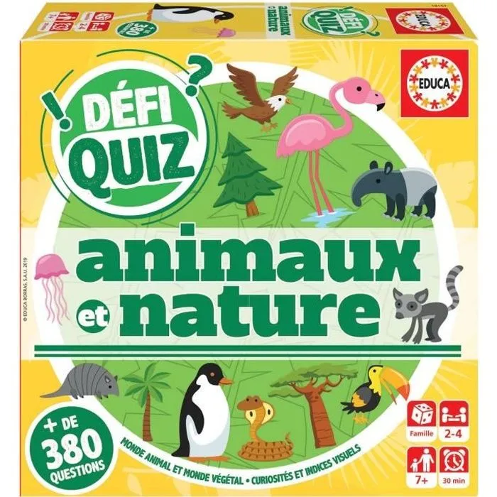 Jeu de questions-réponses - EDUCA - Defi Quiz - Animaux Et Nature-0