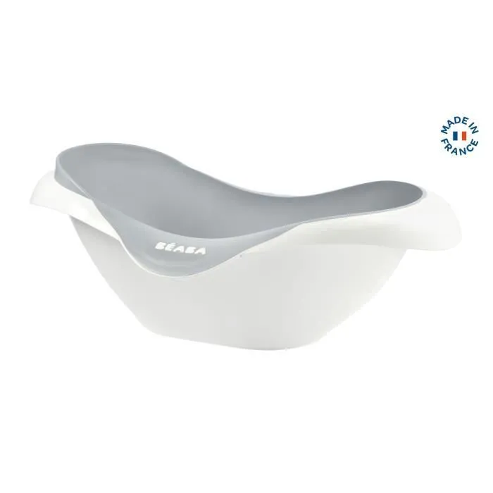 BÉABA - Baignoire Bébé, Camélé'O - Made in France - Antidérapante - Grise-3