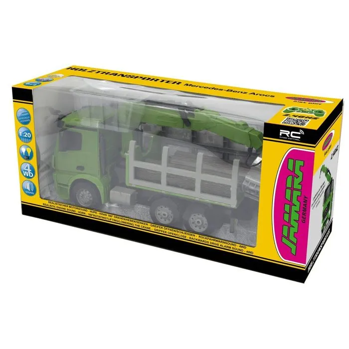 Camion RC Mercedes Benz Actros - JAMARA - Vert - Pour Enfant - Radiocommandé - Extérieur-2