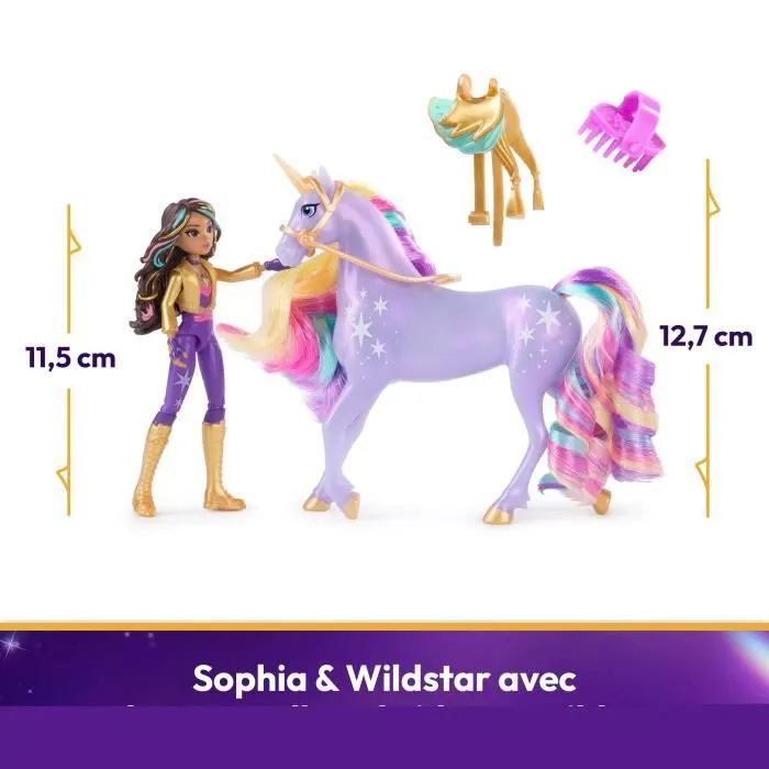 SPIN MASTER COFFRET LICORNE ET POUPEE WILDSTAR ET SOPHIA Unicorn Academy-1