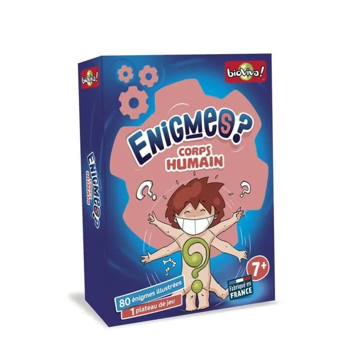 Jeu de cartes BIOVIVA Enigmes - Corps humain - Pour enfants à partir de 7 ans-0