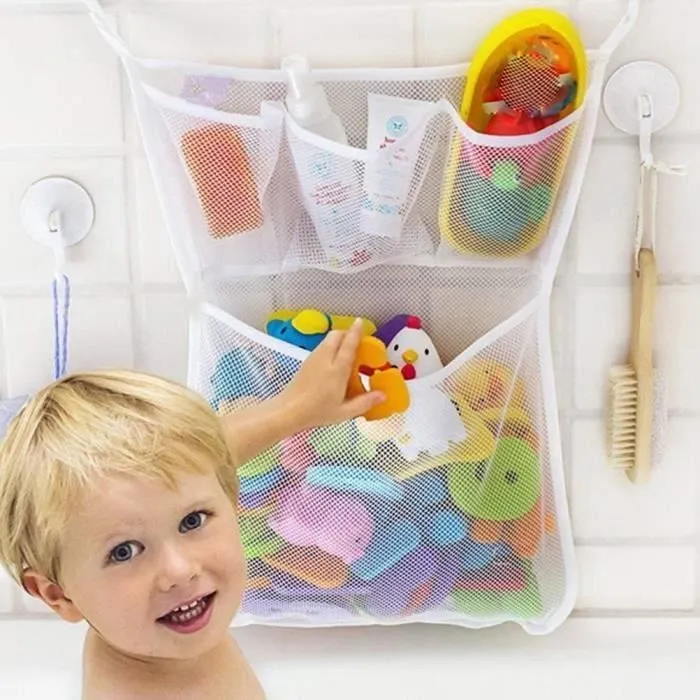 Rangement pour jouets - Non spécifié - 33 x 45 cm - Ventouse - Facile à nettoyer - Mixte-0