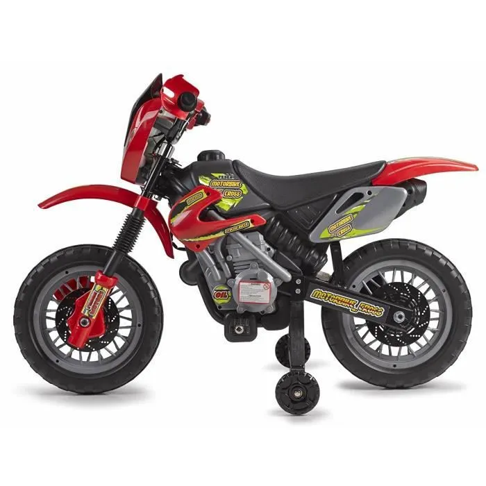 Moto Cross Enfant - FEBER - Motor Cross 400F 6V Rouge - Electrique - A partir de 3 ans-1