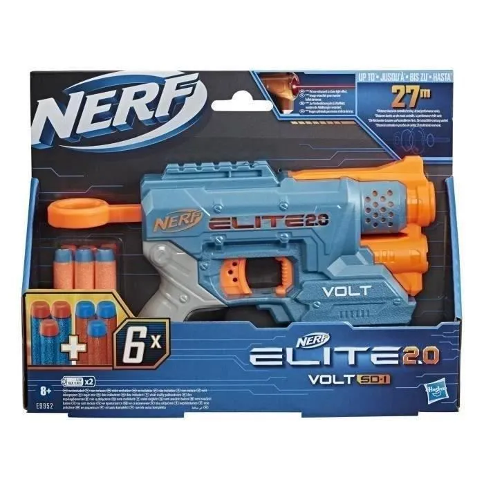 Nerf - Pistolet Nerf Elite2 Volt SD 1 + 8 Fléchettes Nerf Elite Firestrike officielles-1