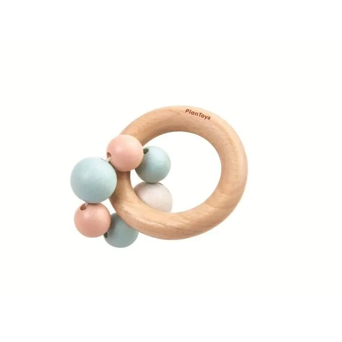 Plan Toys - Hochet perles pastel - TROUSSELIER-0