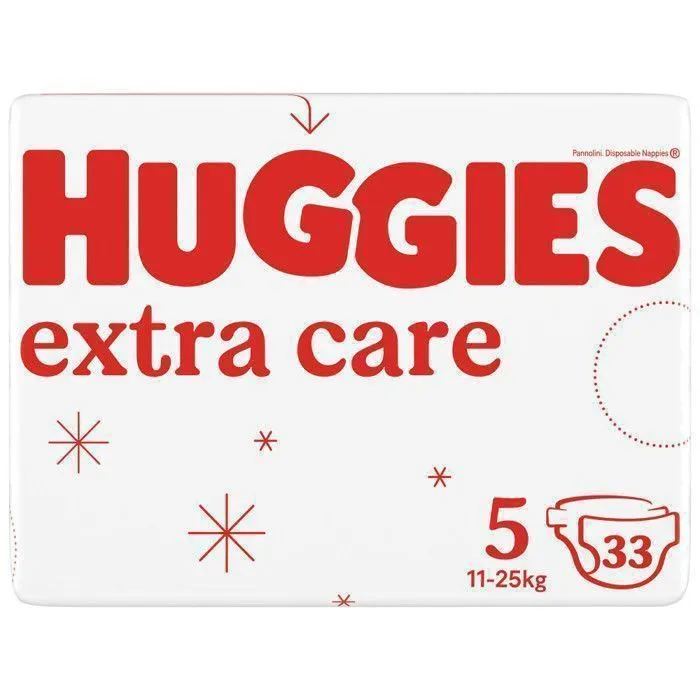 Huggies Extra Care Bébé, 66 couches, avec motifs Disney Taille 5 (12-17 kg)-1