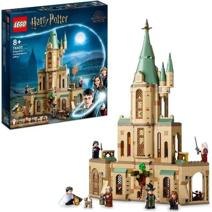 LEGO 76402 Harry Potter Poudlard : le Bureau de Dumbledore, Jouet de Château, Choixpeau et l'Épée de Gryffondor, Enfants 8 Ans-0