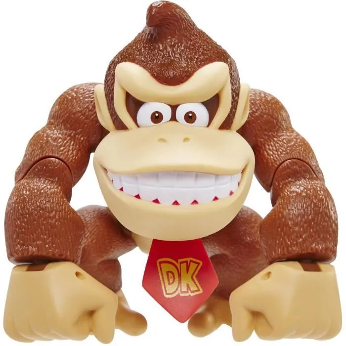 Figurine Donkey Kong - Super Mario - JAKKS - 15 cm - Articulée en 10 points-0