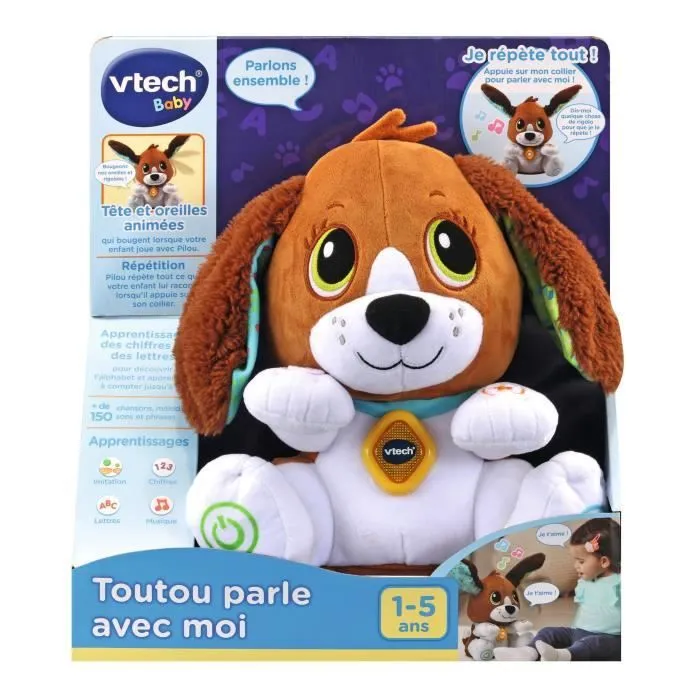 VTECH BABY - Toutou parle avec moi - Brun-2