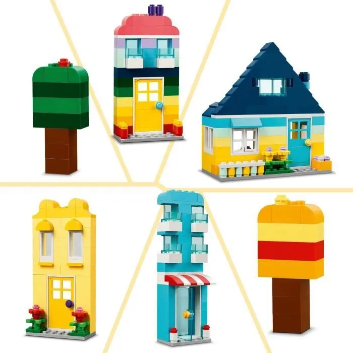 LEGO® 11035 Classic Les Maisons Créatives, Jouet pour Garçons et Filles Dès 4 Ans, Briques de Construction-3